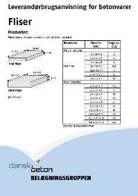 leverandørbrugsanvisning for fliser